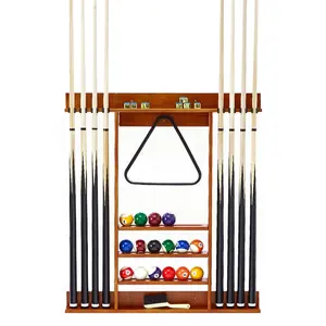 Étagère murale en bois pour snooker, billard, billard, queue de carambole - Product Image 1