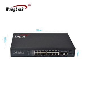 Wanglink Công tắc PoE 16 cổng 10/100Mbps ai POE Switch + 1000Mbps 2 cổng uplink + 2 cổng sợi SFP không được quản lý PoE switchfor CCTV - Product Image 5