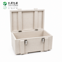 Boîte de rangement pour chaussures en bois vintage personnalisée, non finie, style coffre à charnières, coffret cadeau en bois pour chaussures, double porte, artisanat personnalisé TZ
