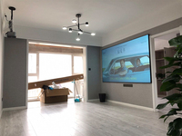Nouvelle annonce : Écran de projection mural fixe de haute qualité, 60 pouces, 16:9, cadre étroit de 1,2 cm, gris, pour home cinéma