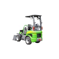 Mini-chargeuse sur pneus électrique à faible bruit, angle de braquage 36+1°, taille compacte pour la construction rurale et l'aménagement paysager