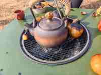 Table de camping pliante moderne et portable en alliage d'aluminium pour l'extérieur