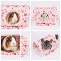 Nouveau Nid Douillet Hiver Motif Noël pour Petits Animaux – Hamac Glider Direct Usine pour Hamsters et Cochons d'Inde