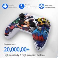 Manette de jeu sans fil 2,4 GHz personnalisée avec moteur de vibration pour XBOX Series/XBOX/One S, PS3, PC.