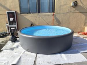 <span class=keywords><strong>Piscine</strong></span> gonflable en PVC hors sol, grande taille, ronde, durable, certifiée CE, pour la famille, diamètre 5 m - Product Image 2