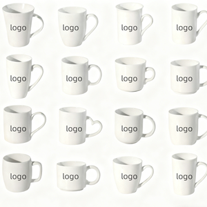 Grosir cangkir kopi porselen cangkir sublimasi keramik putih kosong untuk teh kopi Latte sup susu cokelat panas - Product Image 1