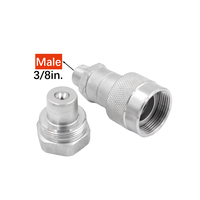 Raccords rapides forgés SALNYA 316SS 3/8" NPT Socket BSP, traitement de surface lisse en carbone, garantie 3 ans, hydraulique industriel