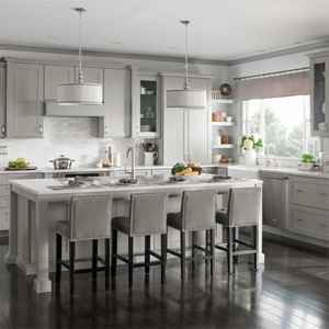 Gabinetes de Cocina Estilo Americano Shaker de Madera Contrachapada, Gabinetes de Cocina Gris Claro 2023 - Product Image 5