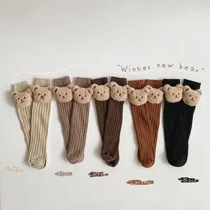 Calzini per bambini di vendita caldi calze per orsi bambole calde calze per bambini coreane invernali calze per bambini