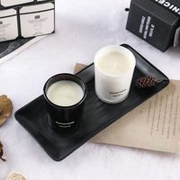 Bougie parfumée blanche en cire de soja naturelle de qualité supérieure, à prix abordable, avec emballage personnalisé pour la maison, marque privée