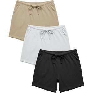 Shorts de détente pour femmes FOXA, 100% coton, avec cordon de serrage, poches, lot multiple, vêtements de nuit - Product Image 1