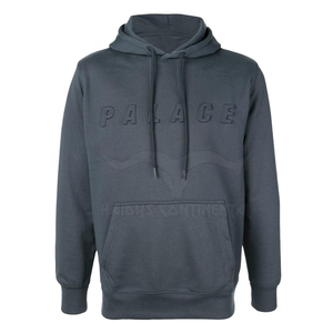 Sweat à capuche doublé personnalisé de haute qualité pour homme, grande taille, en tissu éponge de coton, avec impression de lettres et effet 3D en relief - Product Image 1