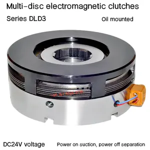 DLD3 Series Oil Type Multi-friction Electromagnetic Clutch DC24V JIEYUAN Manufacture Spot Customized Design Clutch