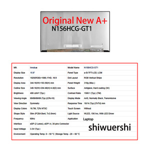SHIWUERSHI Écran LCD 15,6 pouces 1920x1080 EDP 30 broches N156HCG <span class=keywords><strong>EN1</strong></span> GT1 <span class=keywords><strong>N156HCE</strong></span>-<span class=keywords><strong>EN1</strong></span> N156HCA EBB EBA EAB GA3 GA4 EA1 - Product Image 6