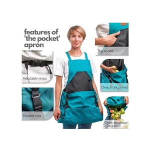 Grembiule da Giardinaggio Senza Maniche per Uomo e <span class=keywords><strong>Donna</strong></span>, Resistente all'Acqua, in Cotone e Poliestere, Ecologico, Durevole, Leggero, con Sgancio Rapido - Product Image 4