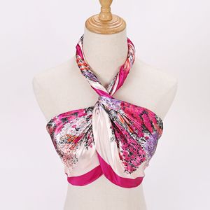 All'ingrosso 35 "X 35" grande sciarpa quadrata per le donne di <span class=keywords><strong>seta</strong></span> come la fascia di capelli ricci cravatta dormire di notte alla moda Bandana foulard - Product Image 4