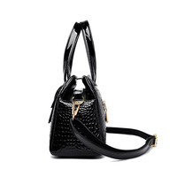 Grand Sac Fourre-Tout Grande Capacité Luxe Sacs à Main Femme de Marque Motif Crocodile Sac à Bandoulière Dames