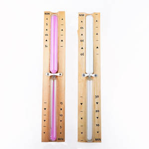 Minuteur de sauna en bois coloré de 15 minutes, type sablier - Product Image 2