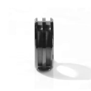 도매 남여 공용 블랙 세라믹 링 블랭크 결혼식 약혼 선물 파티 기념일 DIY 친절한 - Product Image 1