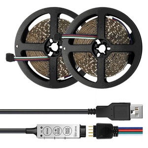 Hot Sale Popularity <b>Controllable</b> TV Backlight <b>RGB</b> Color Changing Light Strings Kit Smart Led Strip 5050 for PVC IP65 - Product Image 5