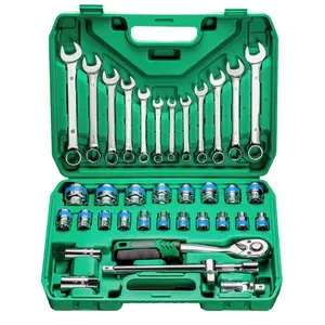 2024 Professional 37 Pcs Auto Repair Set Factory Wholesale Household Hand Tool Sets Car Tools 24/72 Tooth Curved Set