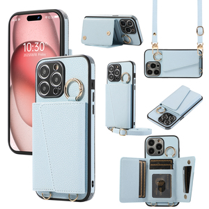 Portefeuille en cuir de luxe étuis pour téléphone portable étuis de couverture de téléphone pour <span class=keywords><strong>iPhone</strong></span> 14 15 étui de téléphone portable personnalisé pour <span class=keywords><strong>iPhone</strong></span> 12 Pro Max - Product Image 1