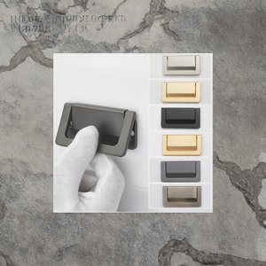 Modern Zinc Gold Finish Drawer Cabinet Handle Kitchen &amp; <strong>Bedroom</strong> Dresser <strong>Door</strong> Pulls Office Use Oukali - Product Image 2