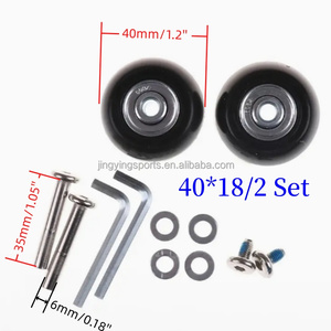 Kit de Ruedas de Repuesto de 4018 5018 mm para Maleta, Rueda Desmontable Individual para Maleta, Juego de Ruedas de Goma, Patines con Ruedas - Product Image 4