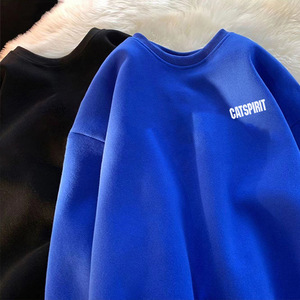 Sudadera con Capucha para Hombre, Invierno 2023, Informal, con Patrón de Letras Simple, Logotipo Personalizado, Impresión Digital, Felpa Gruesa, Poliéster/Algodón - Product Image 1
