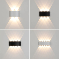 Applique murale LED IP65 étanche pour extérieur, lumière blanche chaude 3500K, 220V, garantie 2 ans, lampe murale extérieure moderne pour jardin et patio