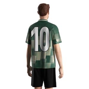 Maillot de football à col en V conçu avec un tissu respirant et une finition à séchage rapide pour les échauffements et l'entraînement avant le match - Product Image 4