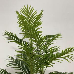 Trung Quốc nhà máy Nhân Tạo Màu xanh lá cây cây trong chậu nhựa ngoài trời Faux cây trang trí nhân tạo Trung Quốc cây cọ với đa thân - Product Image 2