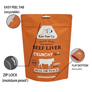 Bolsa Laminada <span class=keywords><strong>de</strong></span> Alta Barrera <span class=keywords><strong>con</strong></span> Cierre Hermético Personalizada para Empacar Carne Seca y Otros Snacks - Product Image 2