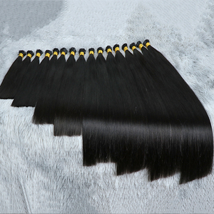 Calidad superior 20 22 24 26 28 pulgadas Bonos de queratina Virgen sin procesar Eslavo doble dibujado Extensiones de cabello rus - Product Image 3