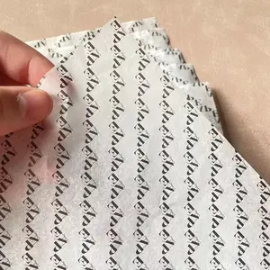 Bán buôn biểu tượng tùy chỉnh tráng Tissue Paper PE Craft giấy với tên thương hiệu in giấy gói cho hàng may mặc hoa sách