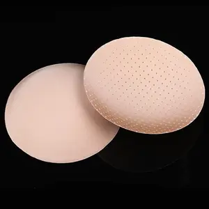 Wholesale Reusable Thin Foam Cup Removable Insert Round Sponge Bra Pad For Sports Yoga Bra