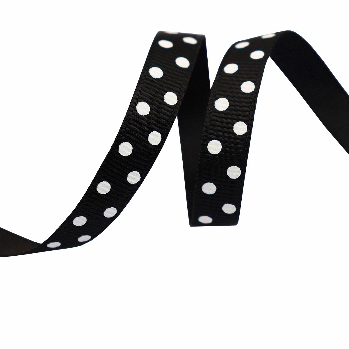 Black-Polka Dot-1cm*10yds