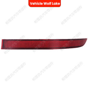 Lente de Luz Trasera para Volkswagen Touran 2006-2010, Forma de Menisco, Rojo Reflectante, LED Compatible 1T0945106A 1T0945105A - Product Image 4