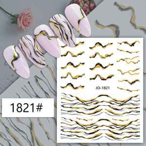 TSZS – autocollant coloré pour <span class=keywords><strong>ongles</strong></span>, motif marbre, courbe bronzante irrégulière, motif <span class=keywords><strong>de</strong></span> montagne, décalcomanie pour <span class=keywords><strong>la</strong></span> décoration des <span class=keywords><strong>ongles</strong></span> - Product Image 2