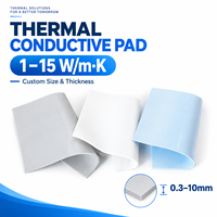 Bantalan Silikon Kompresibel 1-15W/MK Bahan Antarmuka Termal untuk Sistem Manajemen Termal EV