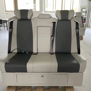 Sièges de luxe chauffants et massants pneumatiques en cuir VIP, électriques et motorisés LM 300 Captain Auto pour conversion MPV Van Alphard - Product Image 2