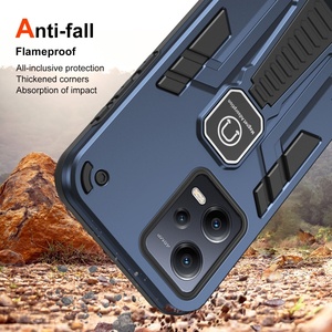 Funda Protectora para Teléfono Móvil 2 en <span class=keywords><strong>1</strong></span> de Doble Capa Resistente a Golpes y Arañazos con Soporte Invisible para <span class=keywords><strong>IQOO</strong></span> 15R 5G - Product Image 2