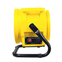 Kipas Angin Mini Airguru Compact Axial Blower Fan Rotasi 360 Derajat Tahan Air dengan Saklar dan Dudukan Portabel Pengering Karpet