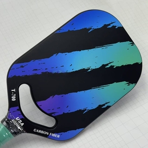 YihengPortable Pickleball Paddle Blue Design Air Dynamics 16mm Fibra de carbono Núcleo de nido de abeja Termoformado Entretenimiento sin marco - Product Image 3