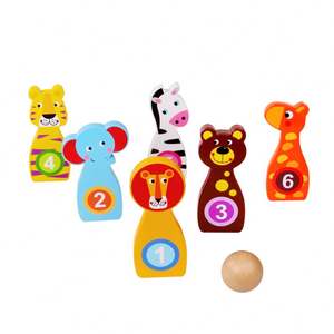 2020 nouveauté vente chaude enfants en bois jouet bébé jeu de bowling enfants <span class=keywords><strong>jeux</strong></span> interactifs en plein air âge <span class=keywords><strong>18</strong></span> <span class=keywords><strong>mois</strong></span> + - Product Image 1