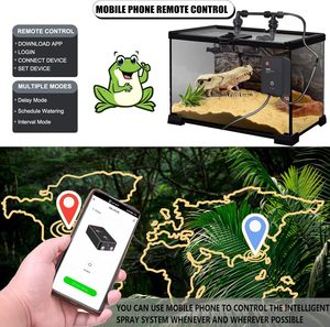 Wifi thông minh bò sát tạo độ ẩm sương mù hệ thống loài bò sát sương phun nước, tự động tạo độ ẩm cho hồ cạn/lưỡng cư/Rừng Nhiệt Đới - Product Image 6