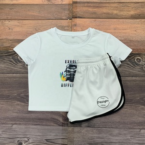 Venta al por mayor de las mujeres 180 Gsm de algodón ligero blanco Slim Fit verano ecológico de alta calidad interior Laydown personalizado impreso camiseta - Product Image 1