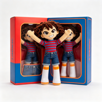 Poupée en peluche personnalisée pour fille, jouet en peluche doux avec vêtements, figurine en peluche OEM/ODM pour la vente en gros et la promotion