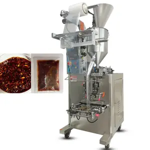 Máquina de enchimento de manteiga de amendoim/chutney com impressora de data, em aço inoxidável 304 controlada por PLC, à venda