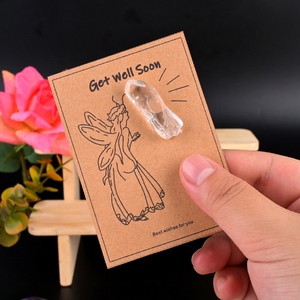 Vente en gros de pointes de cristal naturel polies, pointes de quartz clair, carte en cristal pour cadeau - Product Image 2